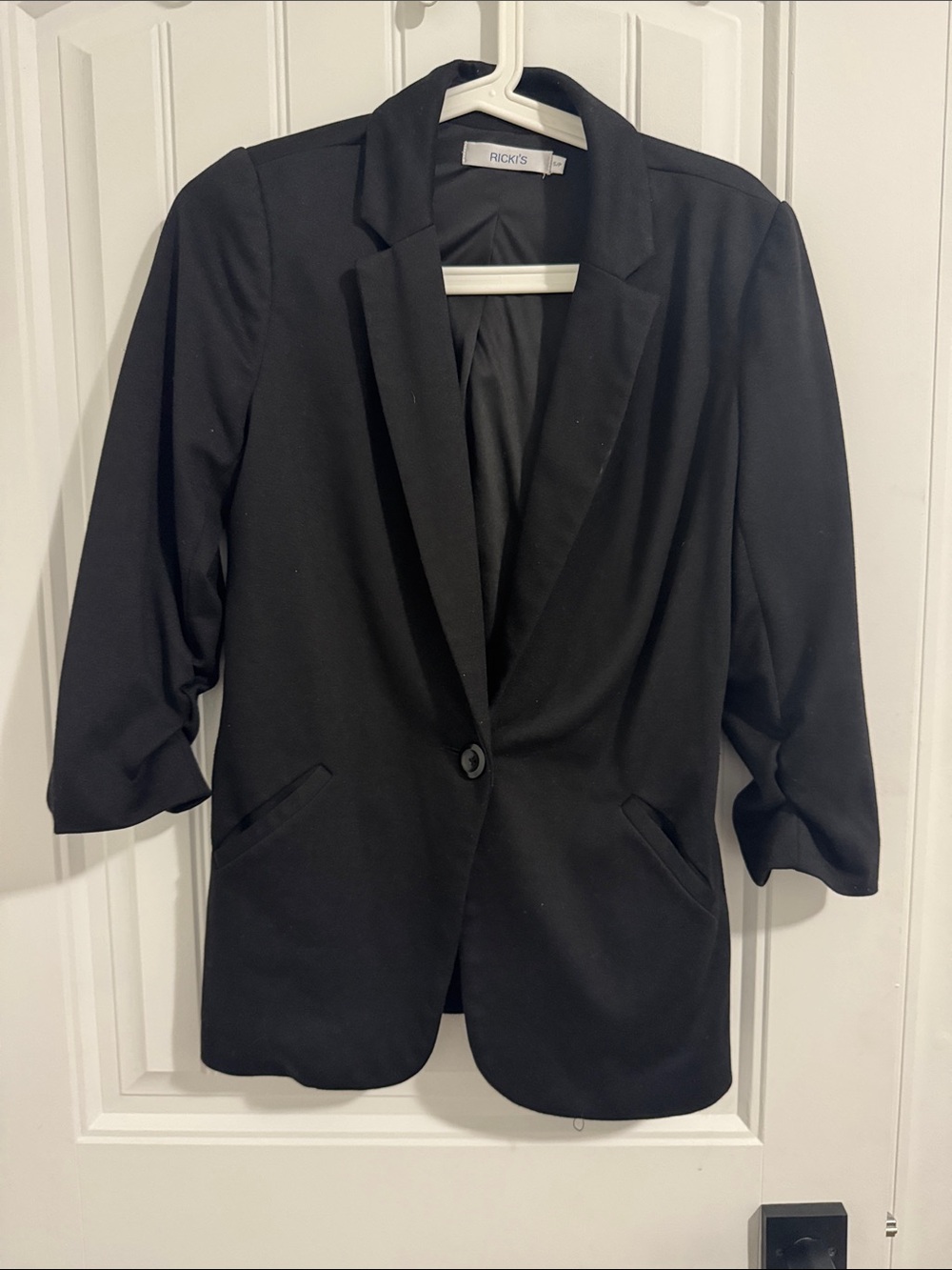 Ricki's Black Single-Button Women's Blazer